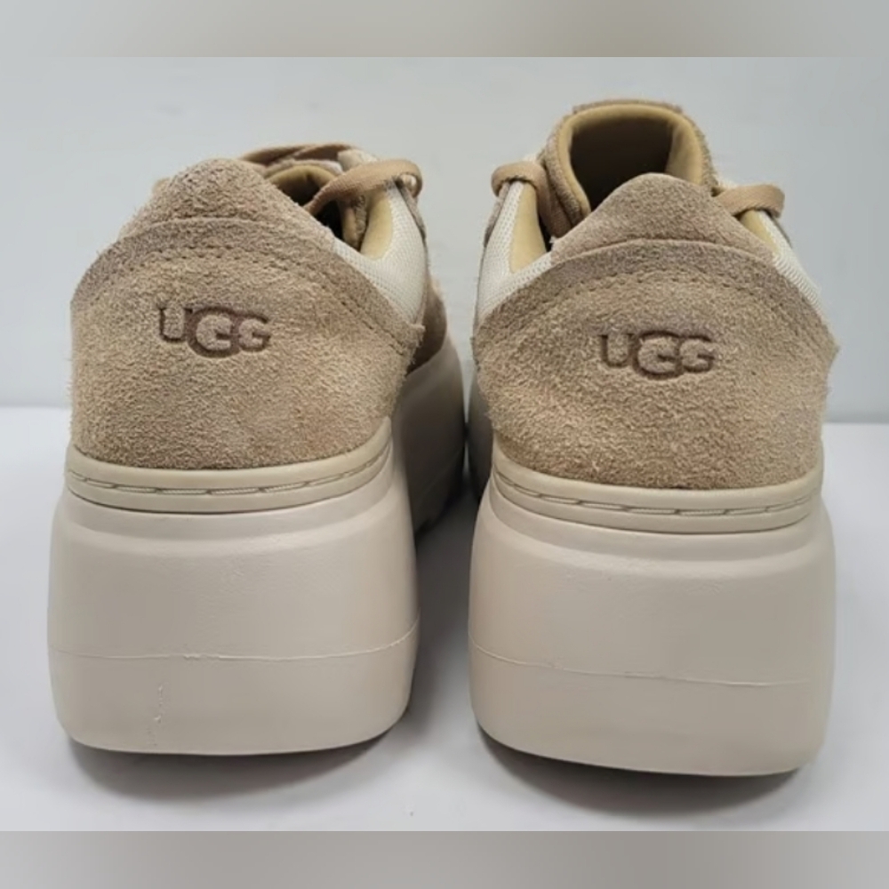 UGG Marin Mega Lace ‘Sand’ Platform Sneakers Size 8 NWOT MSRP $130 - Picture 3 of 9